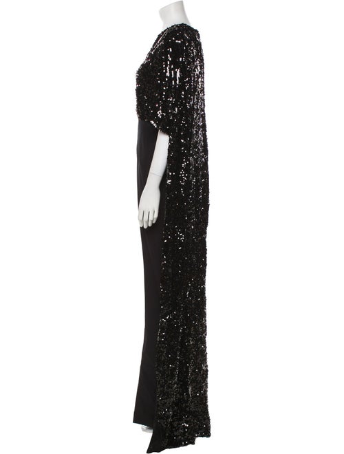 Safiyaa Patterned V-Neck Jumpsuit