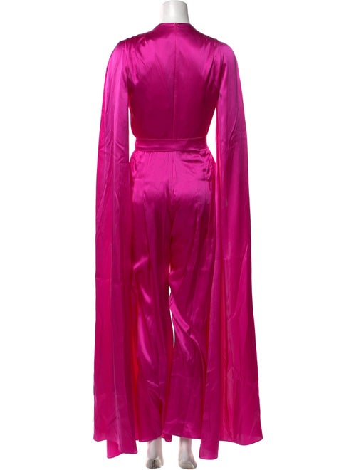 Safiyaa Silk V-Neck Jumpsuit