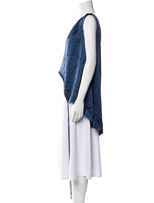 Safiyaa Silk One-Shoulder Crop Top