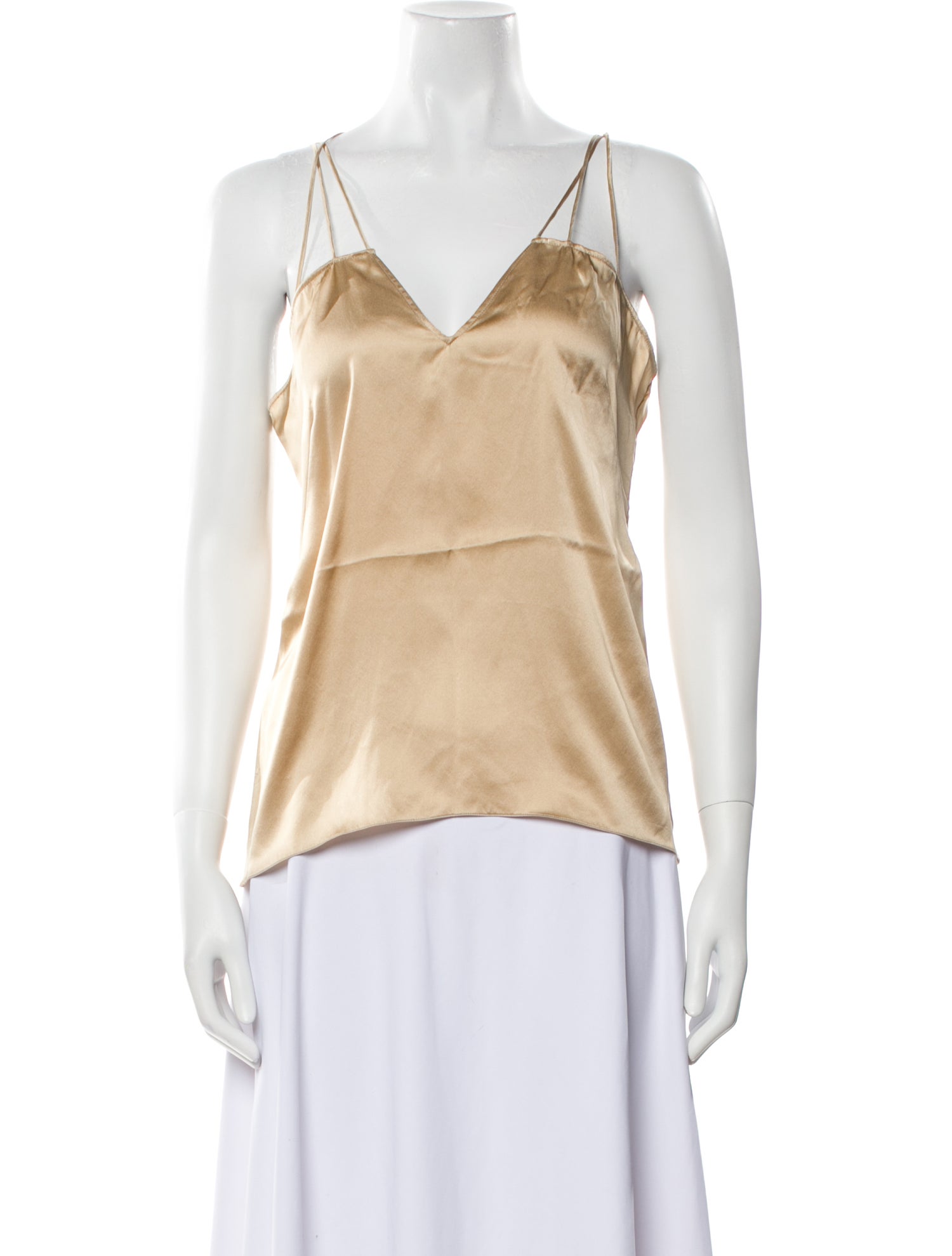 Safiyaa Silk V-Neck Top