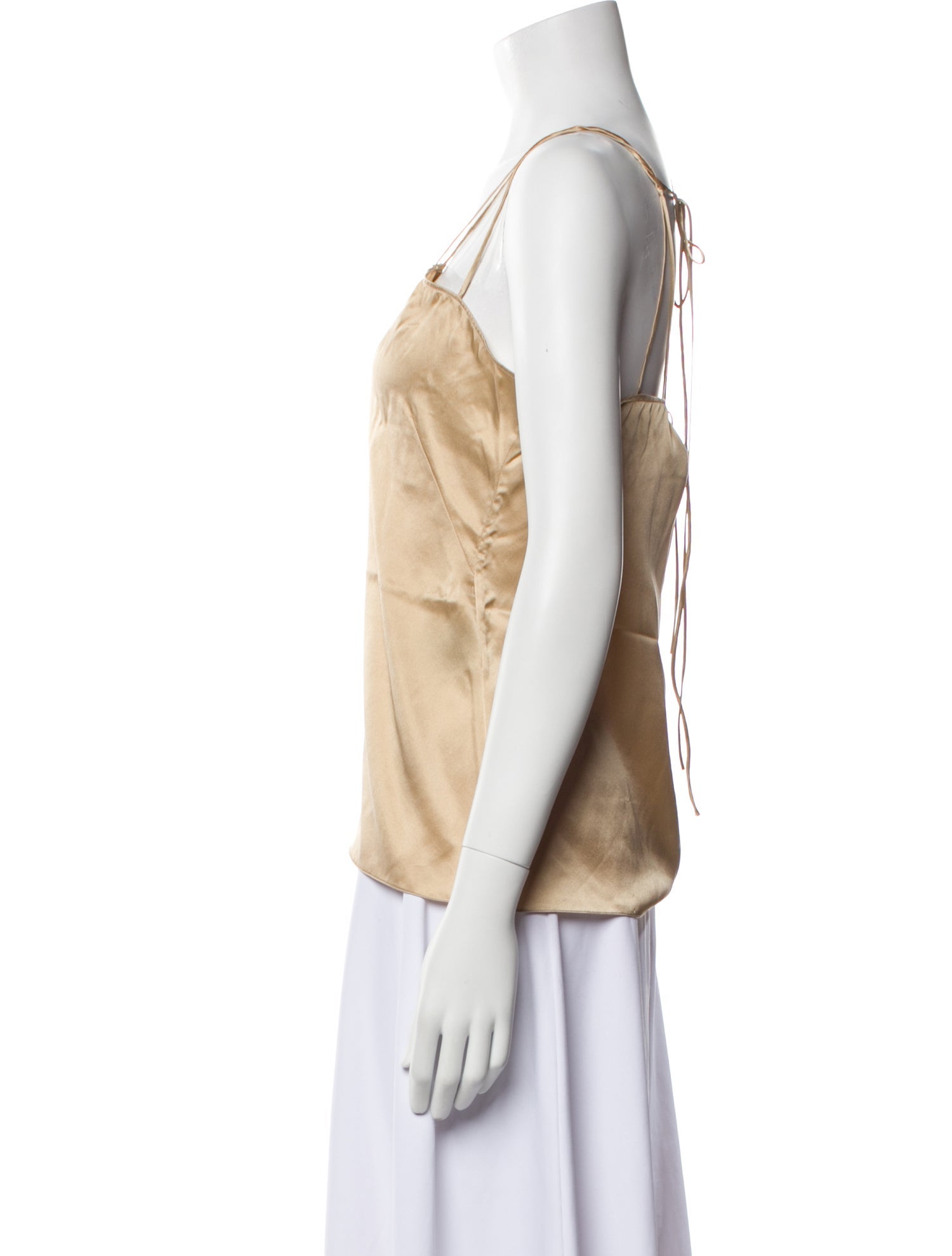 Safiyaa Silk V-Neck Top