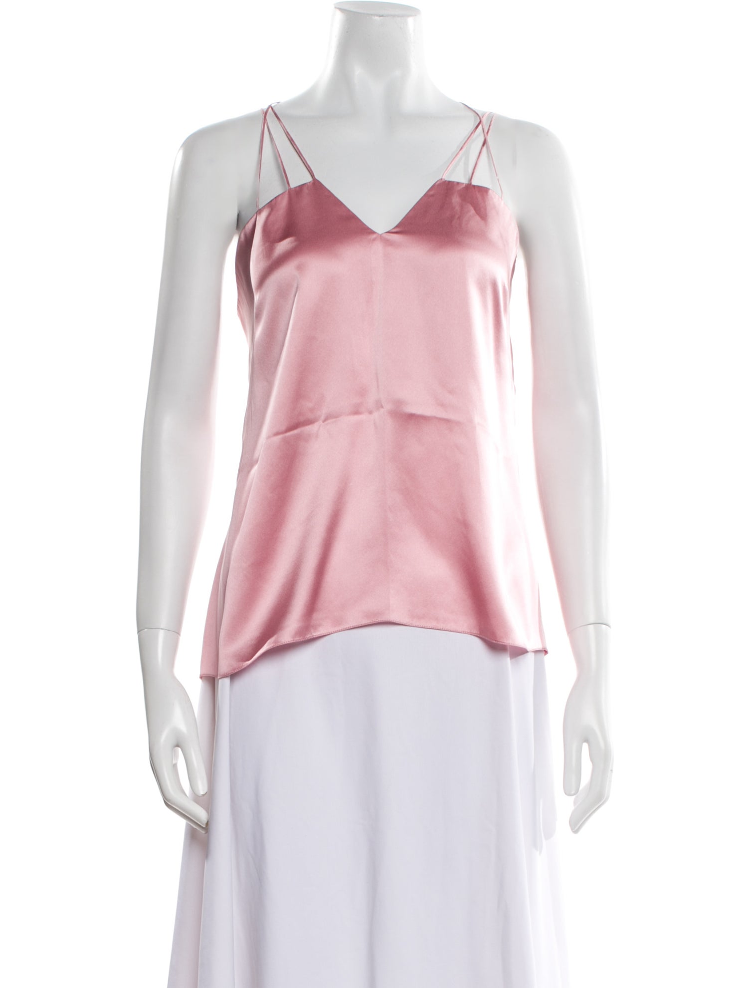 Safiyaa Silk V-Neck Top w/ Tags