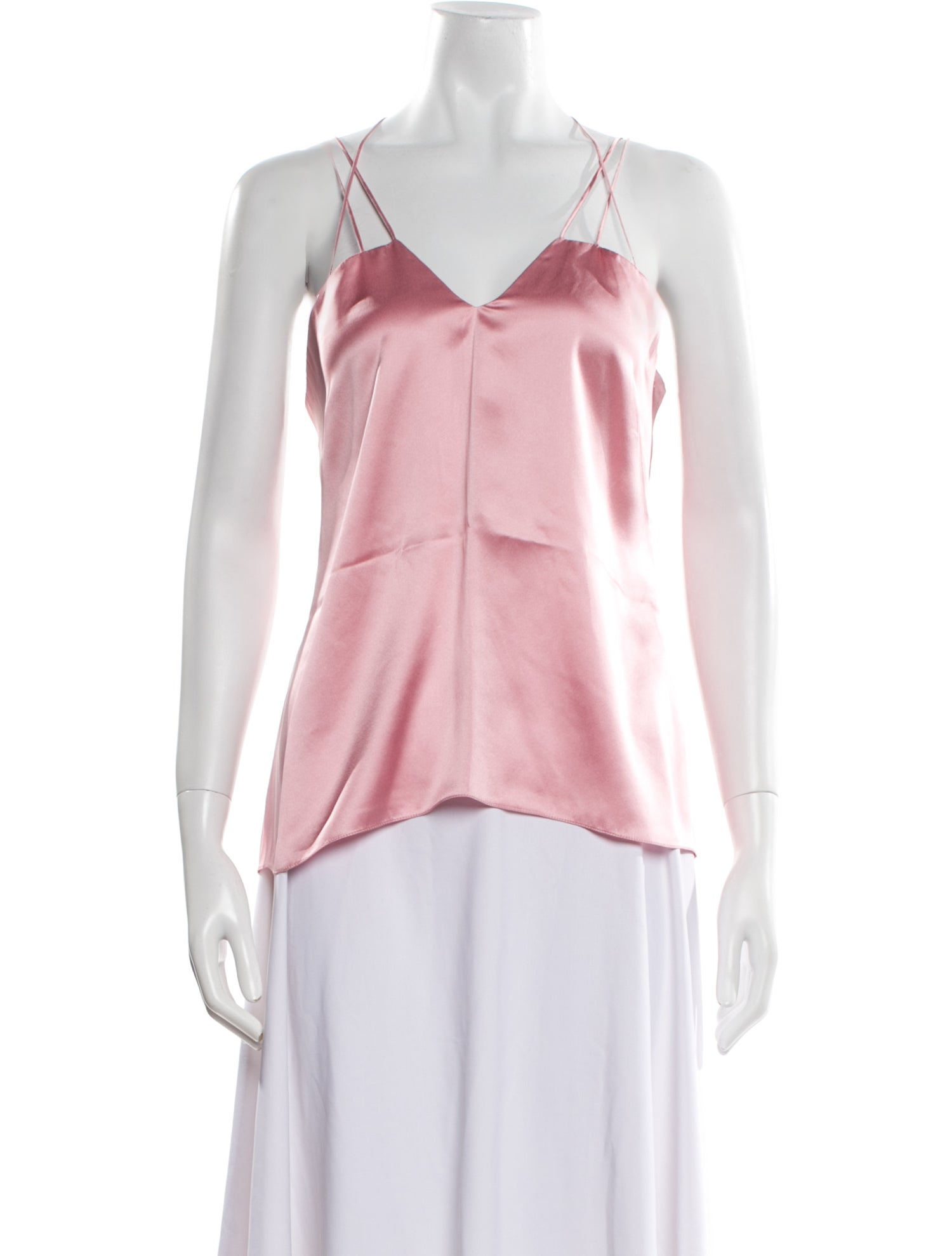 Safiyaa Silk V-Neck Top w/ Tags