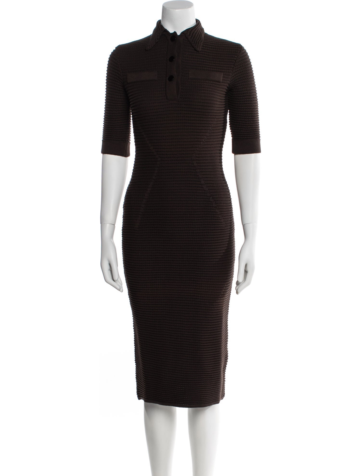 Safiyaa Mock Neck Midi Length Dress w/ Tags