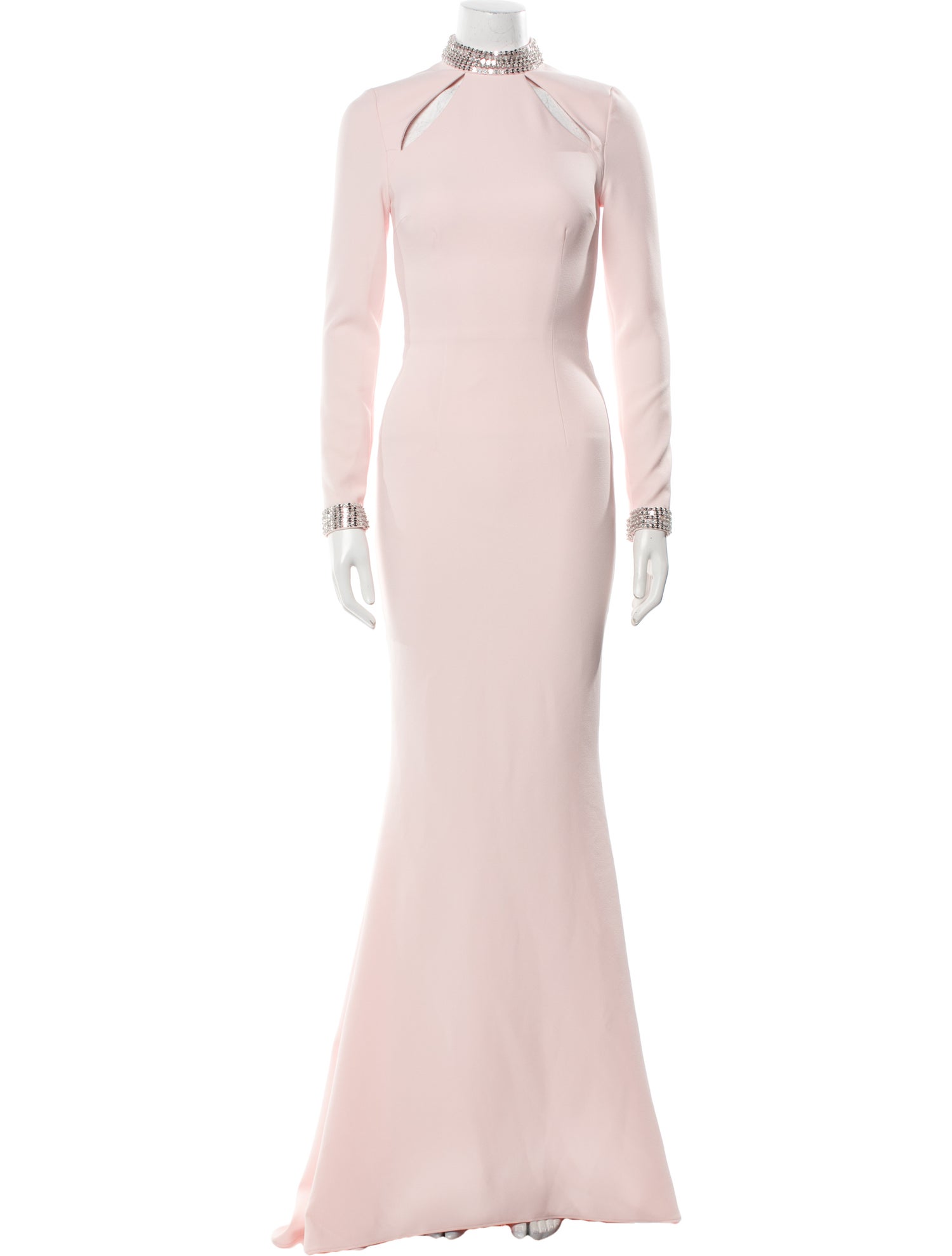 Safiyaa Mock Neck Long Dress