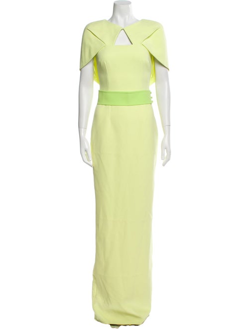 Safiyaa Dress w/ cape Colorblock Pattern Dress Set