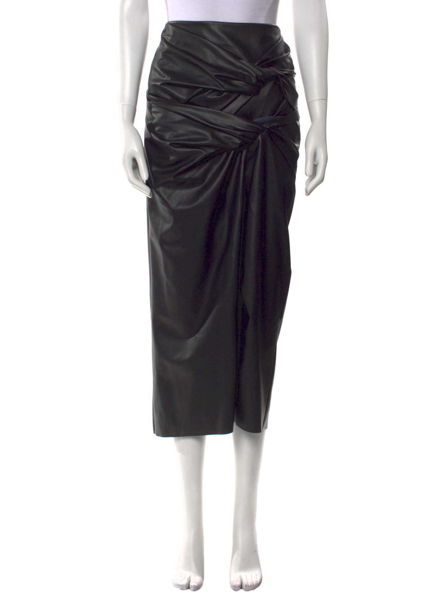 Safiyaa Pleated Accents Midi Length Skirt w/ Tags