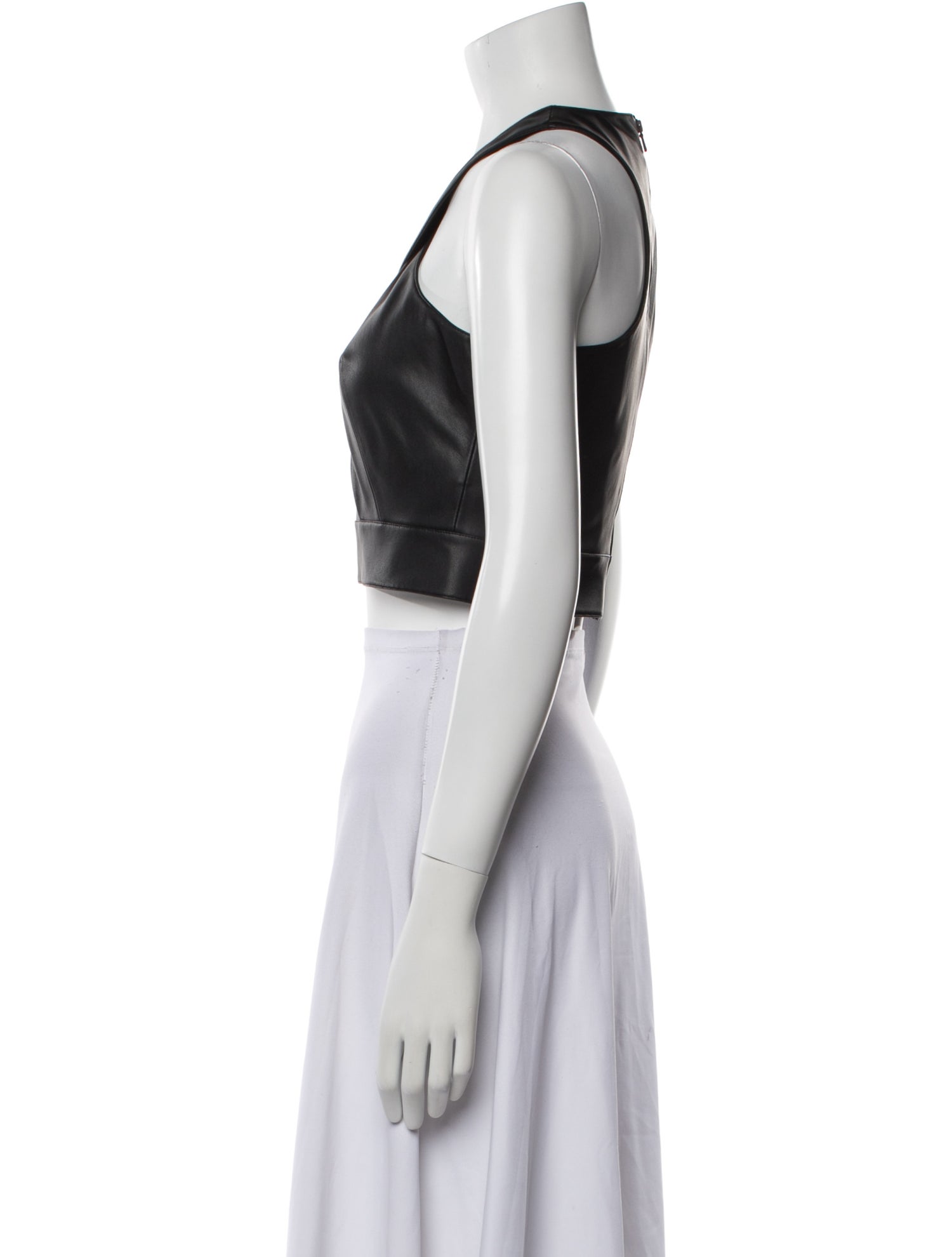 Safiyaa Halterneck Sleeveless Crop Top