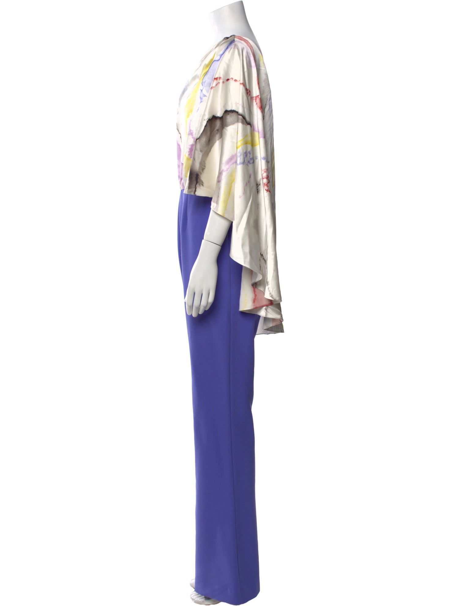 Safiyaa Printed One-Shoulder Jumpsuit