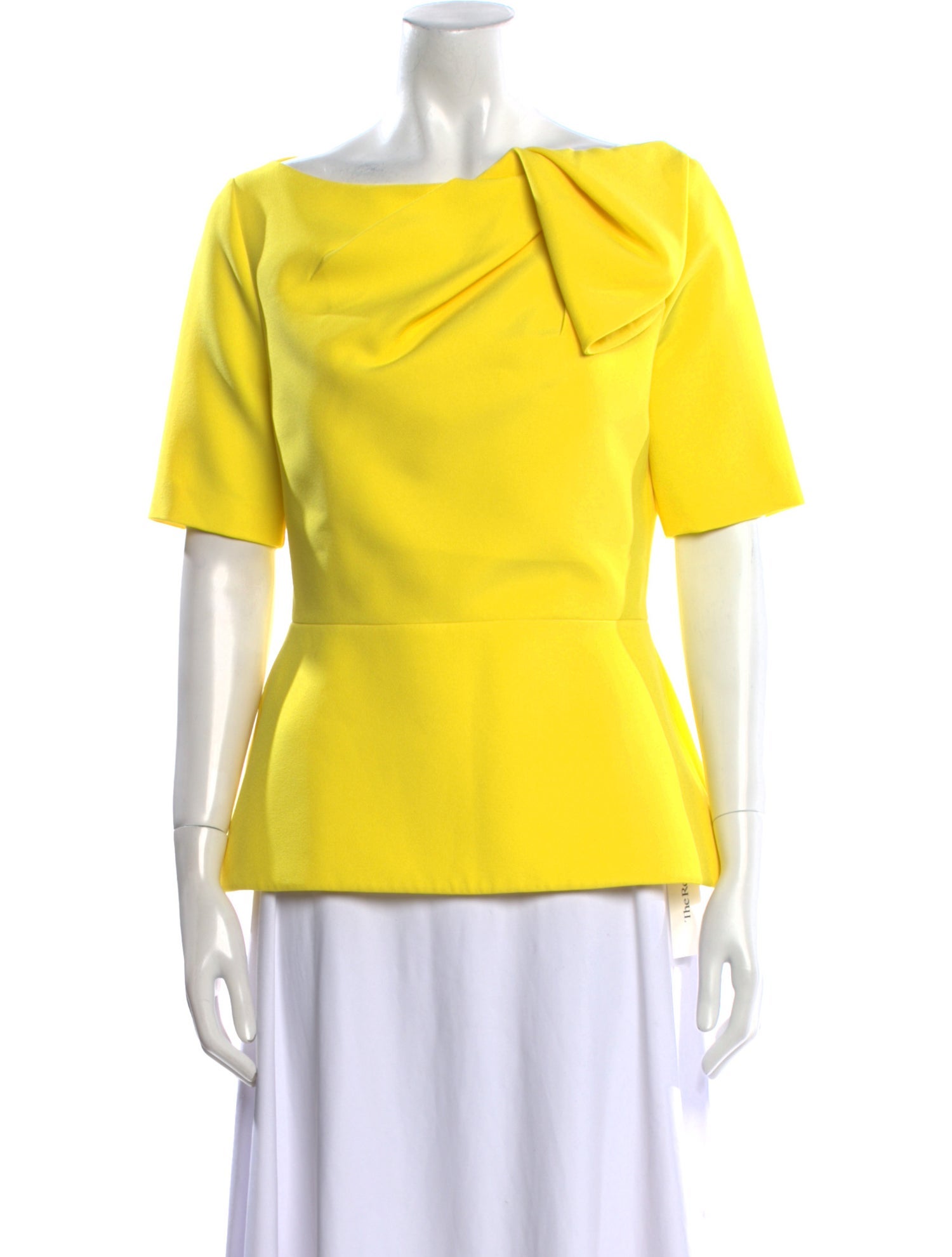 Safiyaa Bateau Neckline Three-Quarter Sleeve Blouse