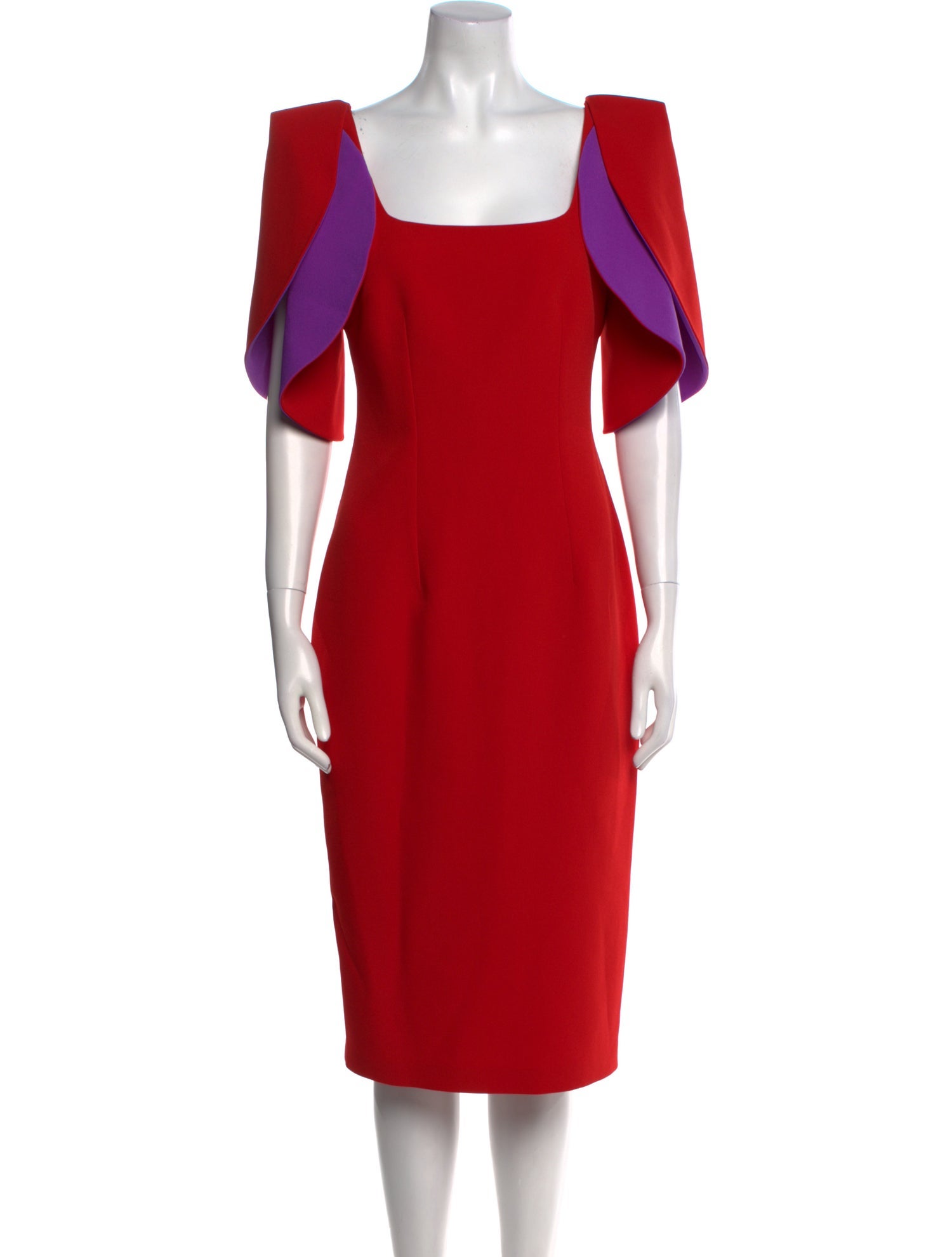 Safiyaa Square Neckline Midi Length Dress w/ Tags