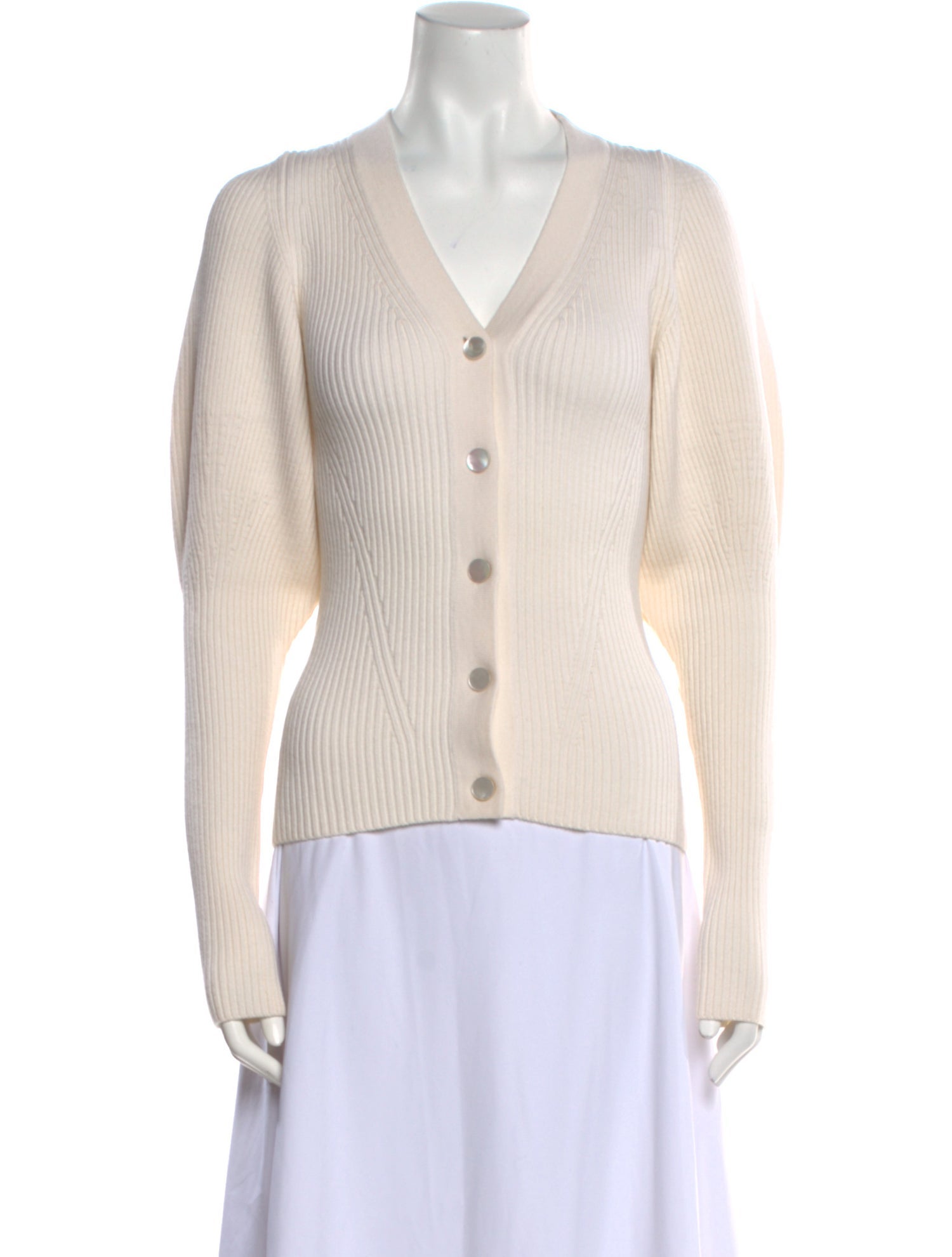 Safiyaa Merino Wool V-Neck Sweater