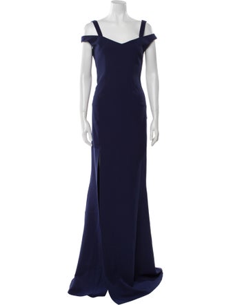 Safiyaa Square Neckline Long Dress