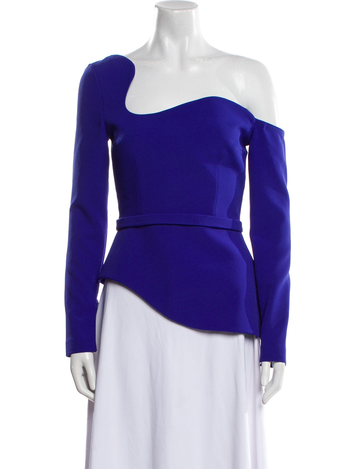 Safiyaa One-Shoulder Long Sleeve Blouse