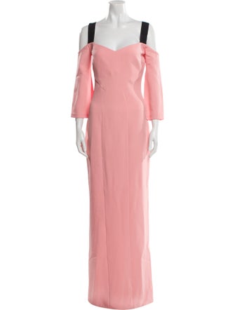 Safiyaa Square Neckline Long Dress