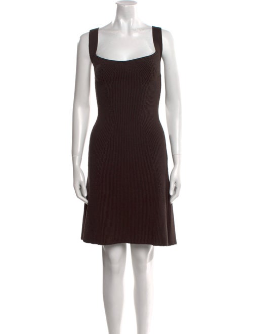 Safiyaa Square Neckline Knee-Length Dress