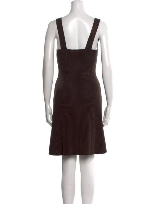 Safiyaa Square Neckline Knee-Length Dress