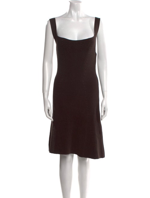 Safiyaa Square Neckline Knee-Length Dress