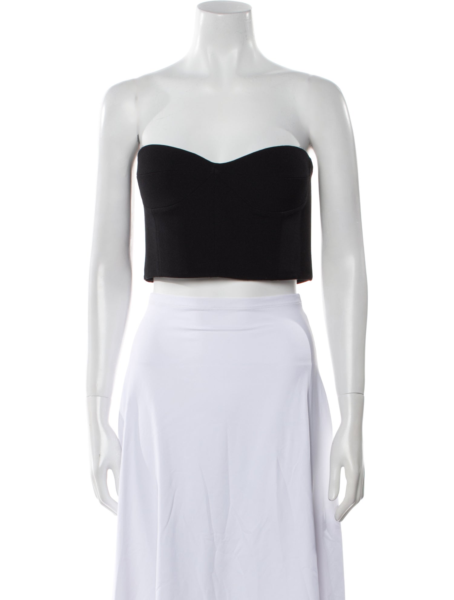 Safiyaa Strapless Crop Top