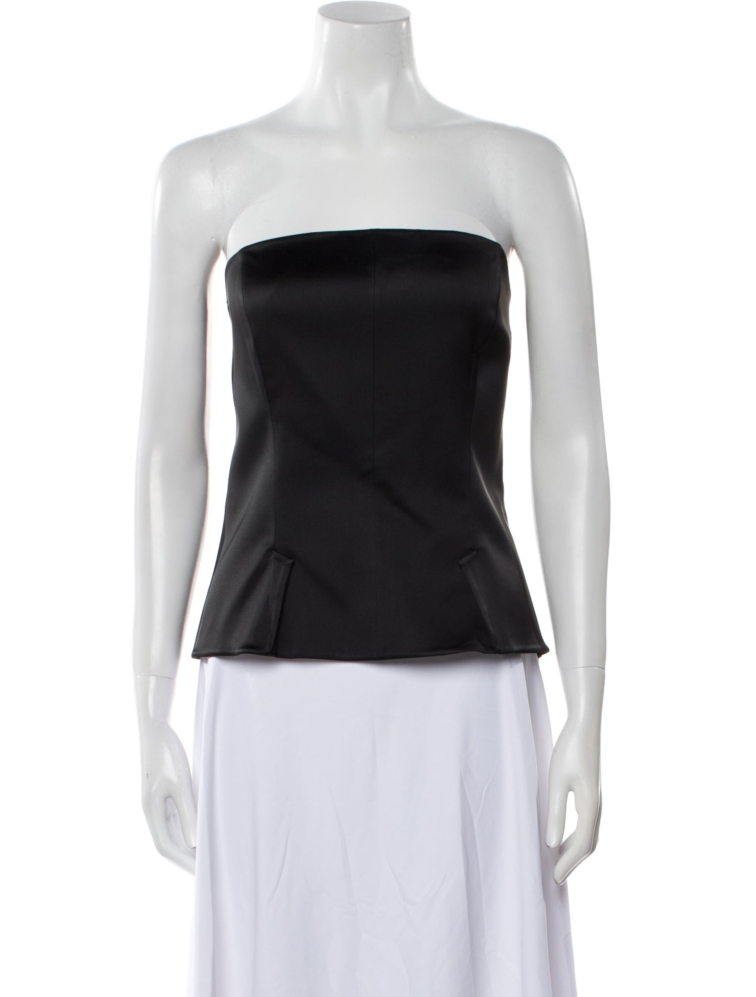 Safiyaa Strapless Crop Top