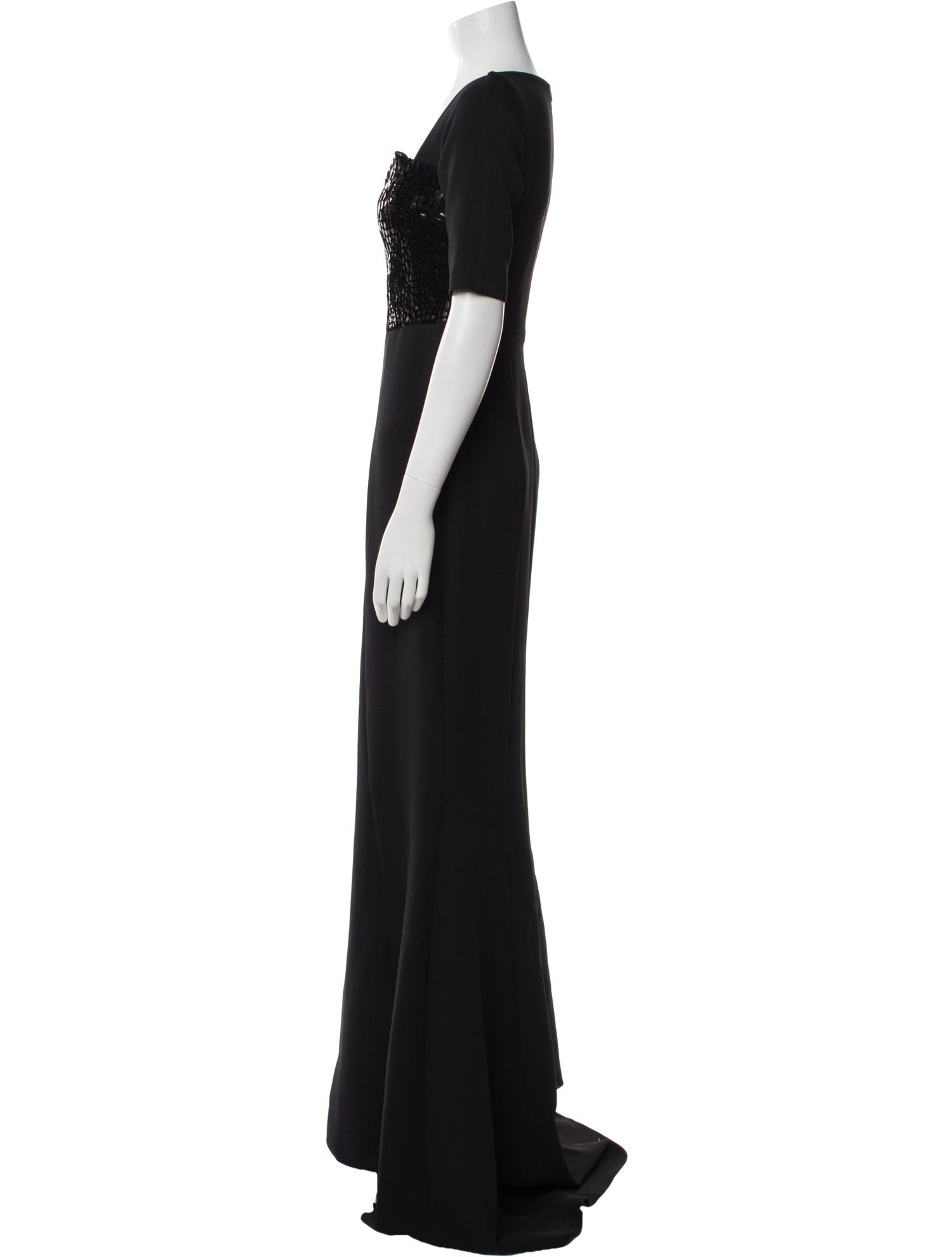 Safiyaa Square Neckline Long Dress