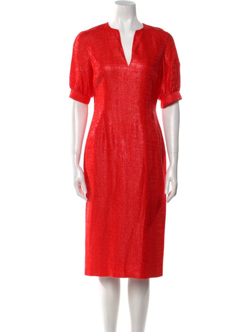 Safiyaa V-Neck Midi Length Dress