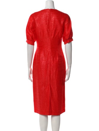 Safiyaa V-Neck Midi Length Dress