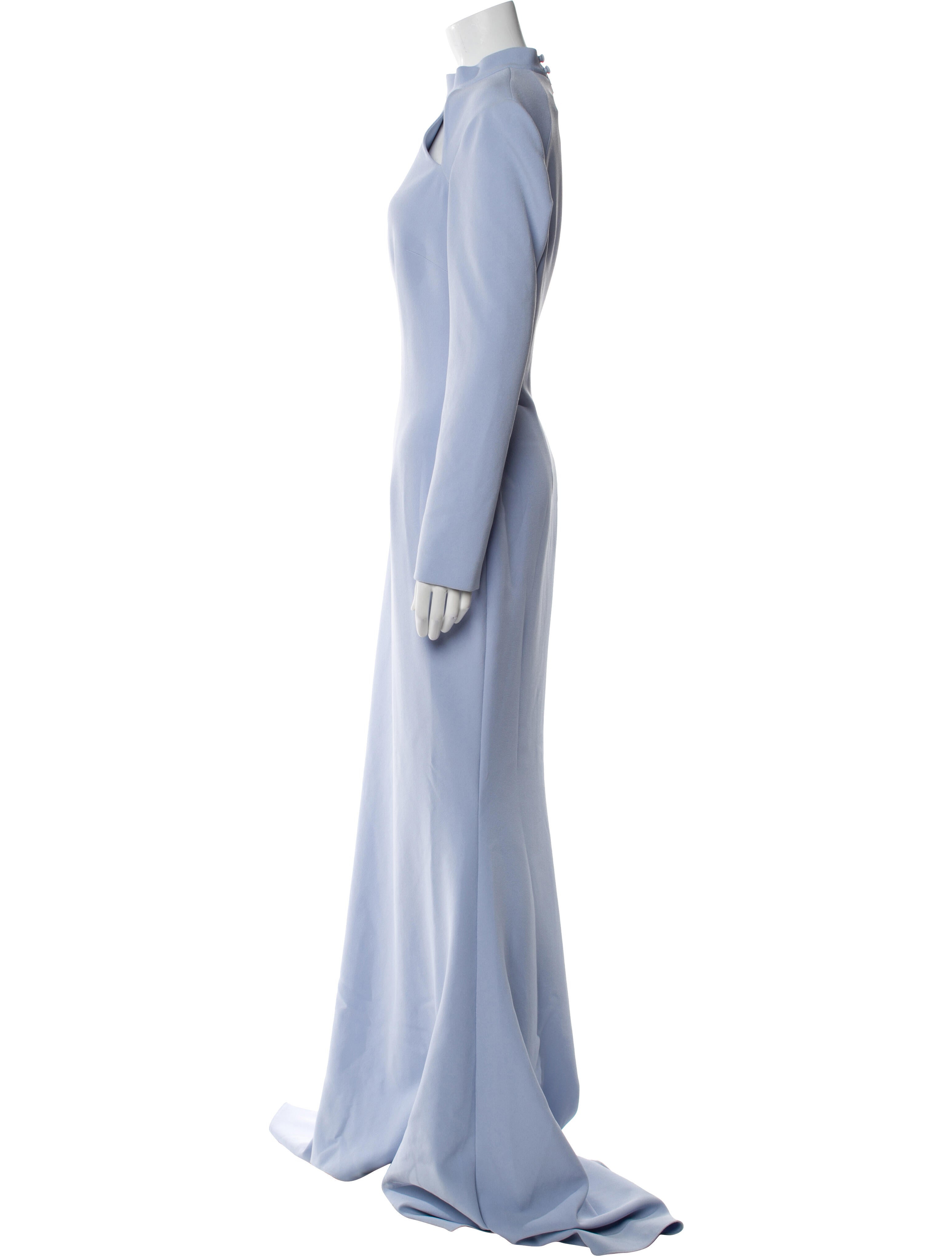 Safiyaa Mock Neck Long Dress