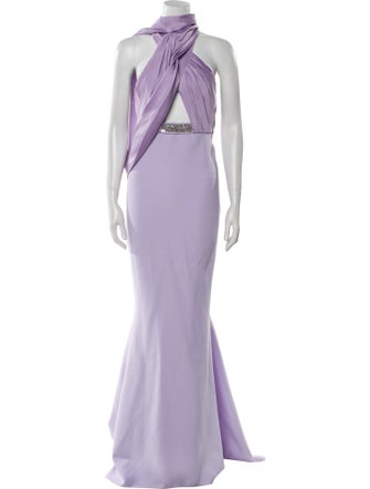 Safiyaa Halterneck Long Dress