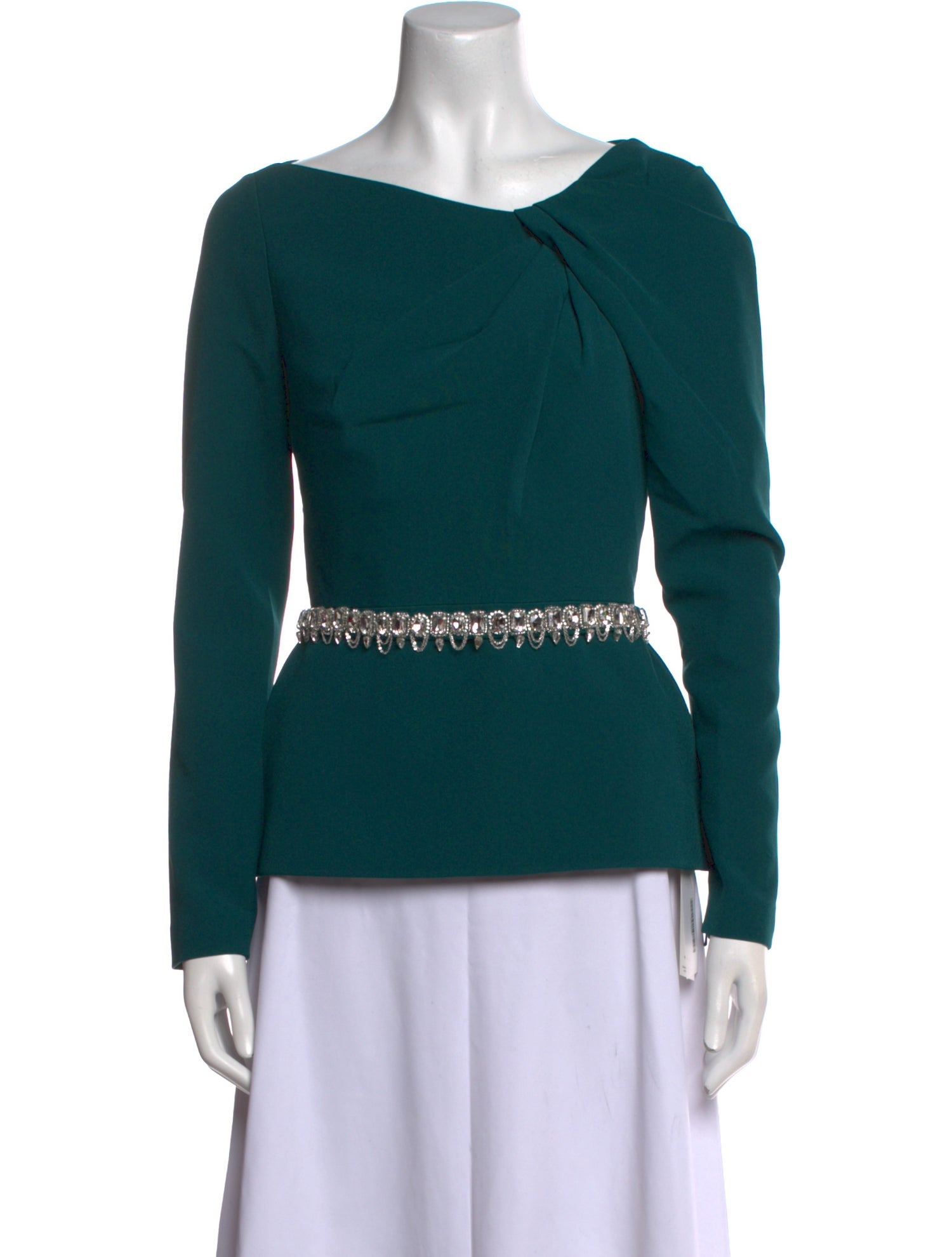 Safiyaa Bateau Neckline Long Sleeve Top w/ Tags