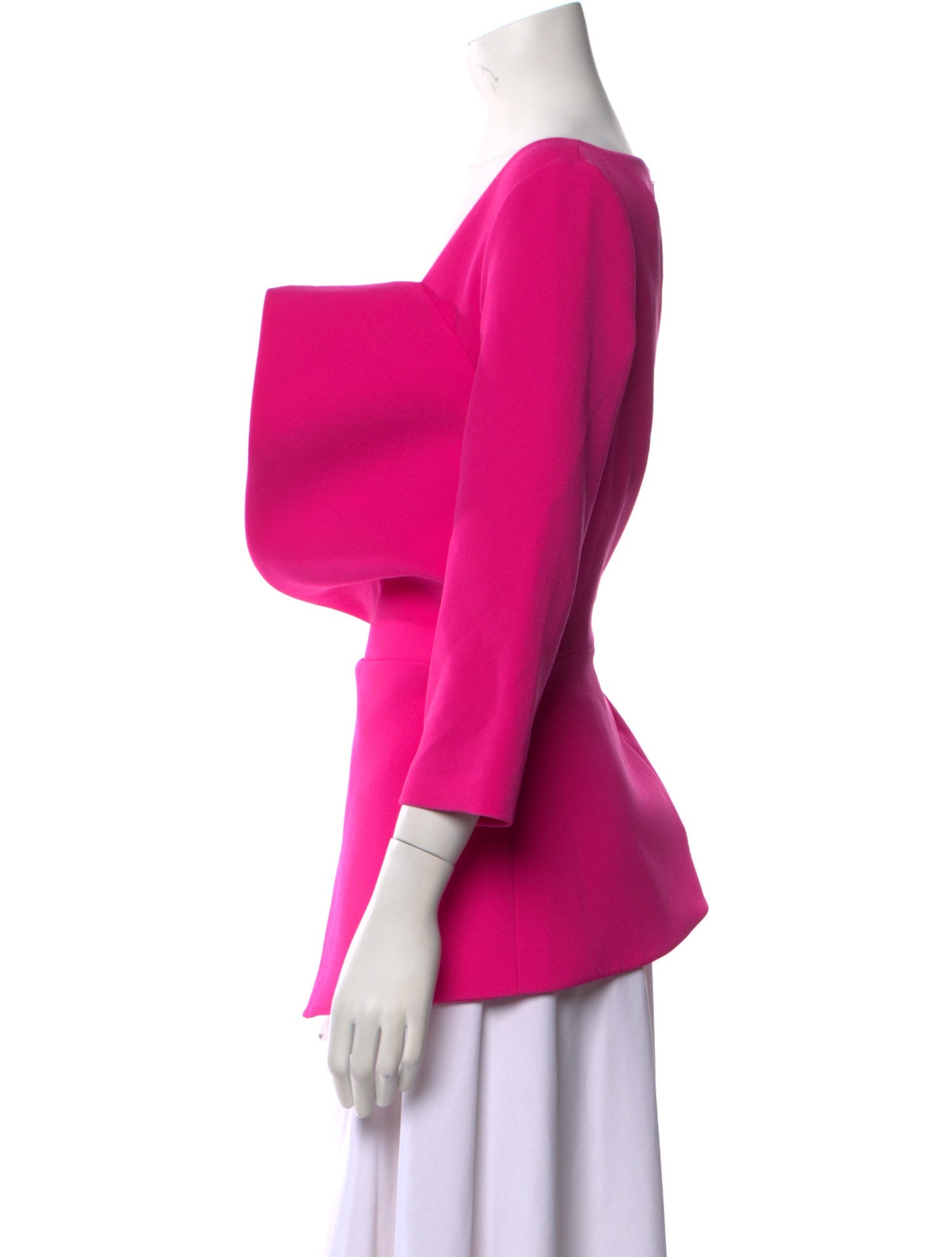 Safiyaa Square Neckline Three-Quarter Sleeve Blouse