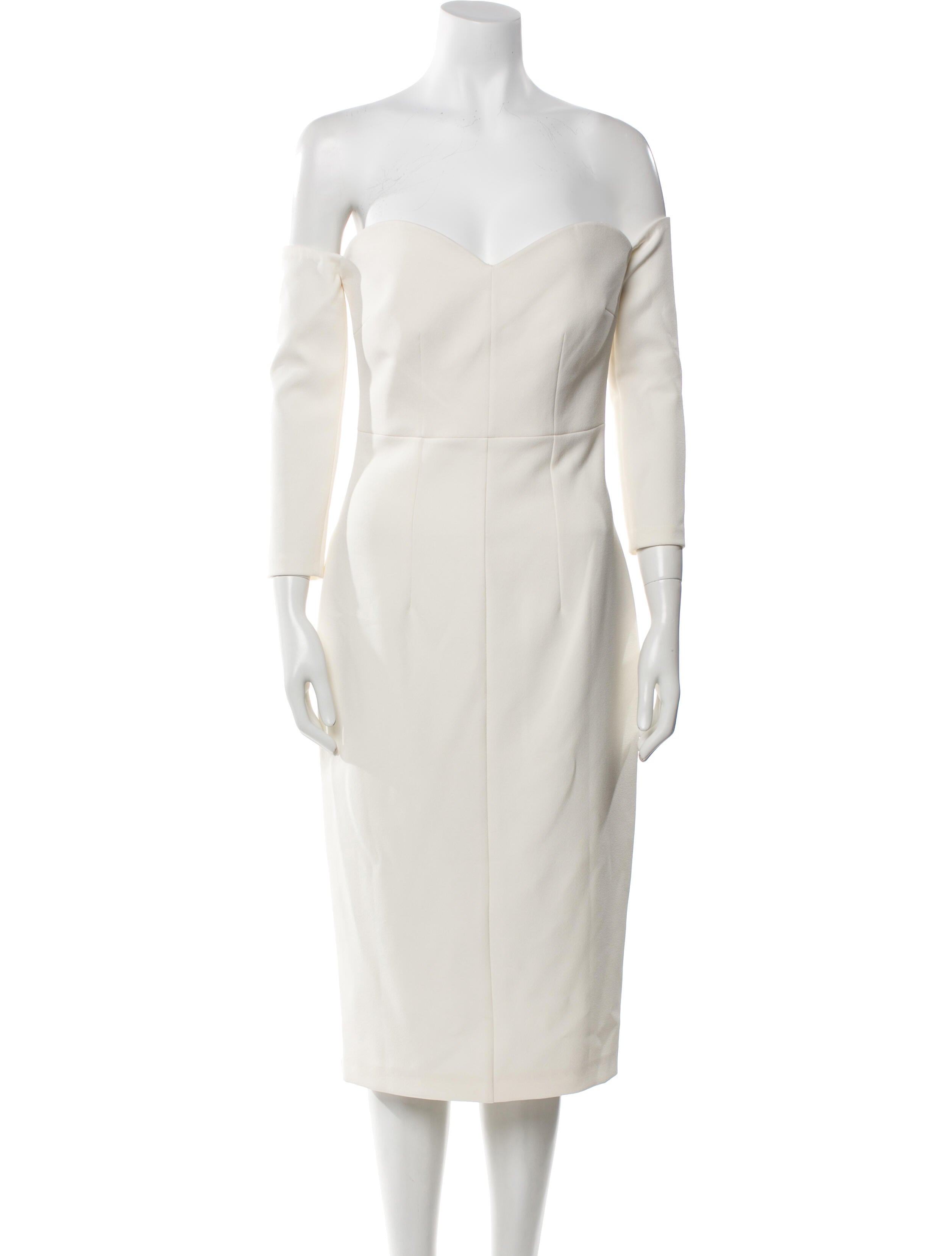 Safiyaa Strapless Knee-Length Dress