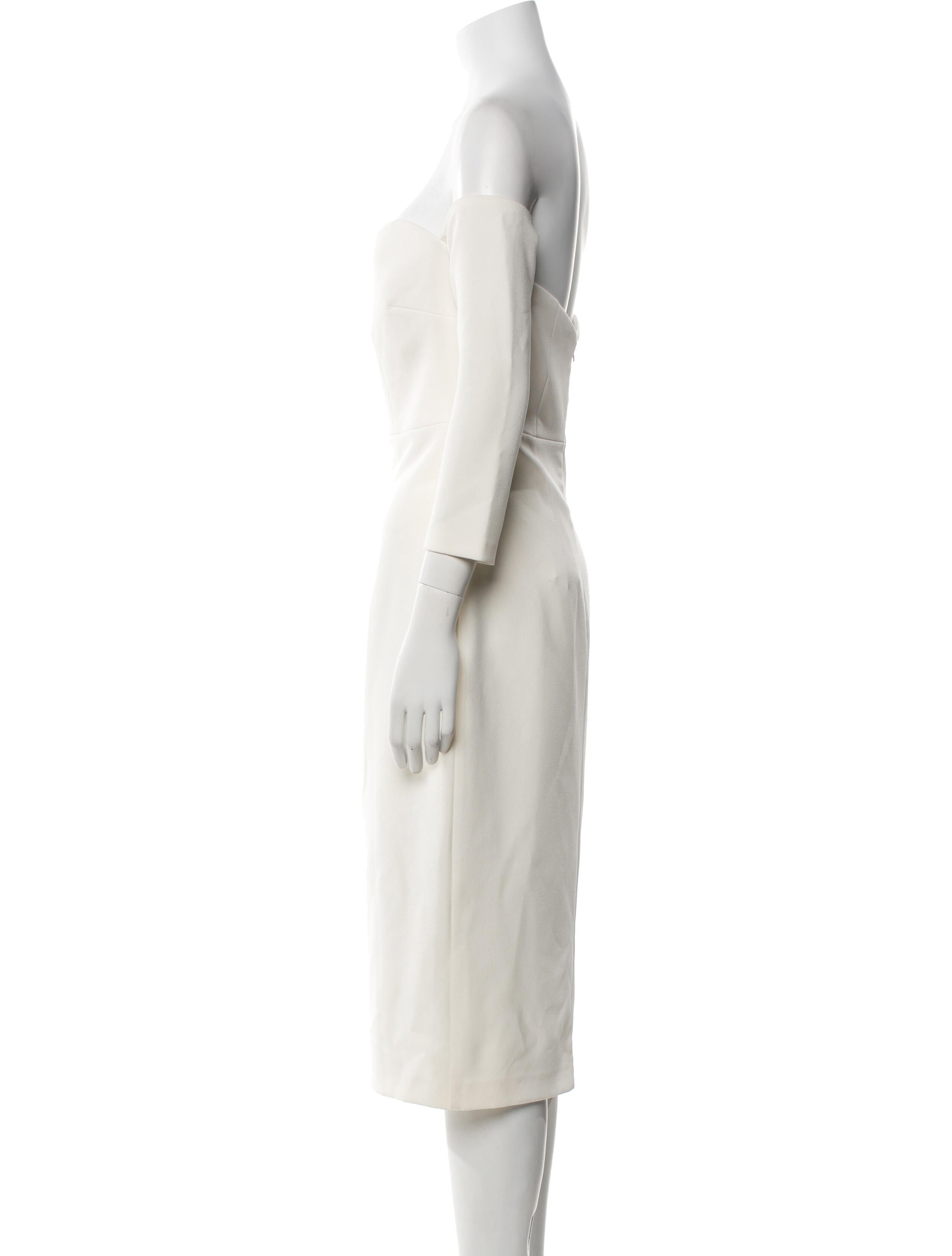 Safiyaa Strapless Knee-Length Dress