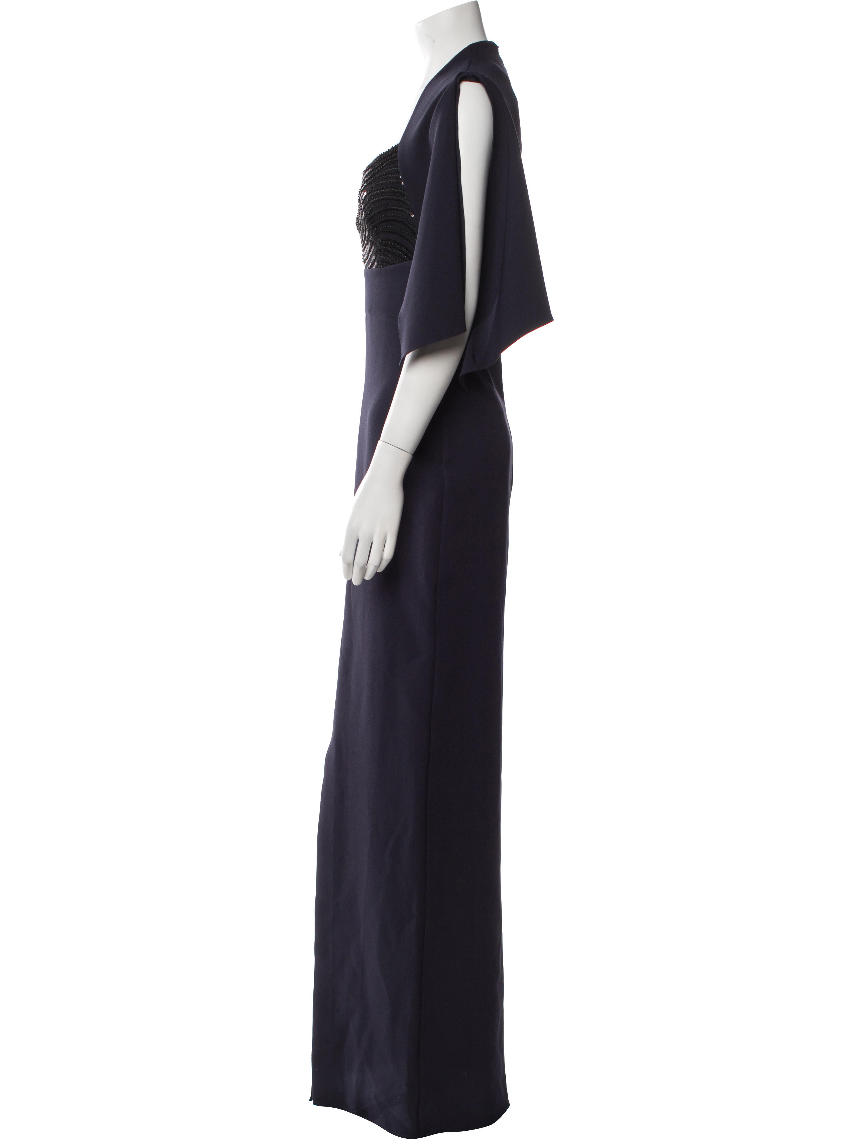 Safiyaa V-Neck Long Dress w/ Tags