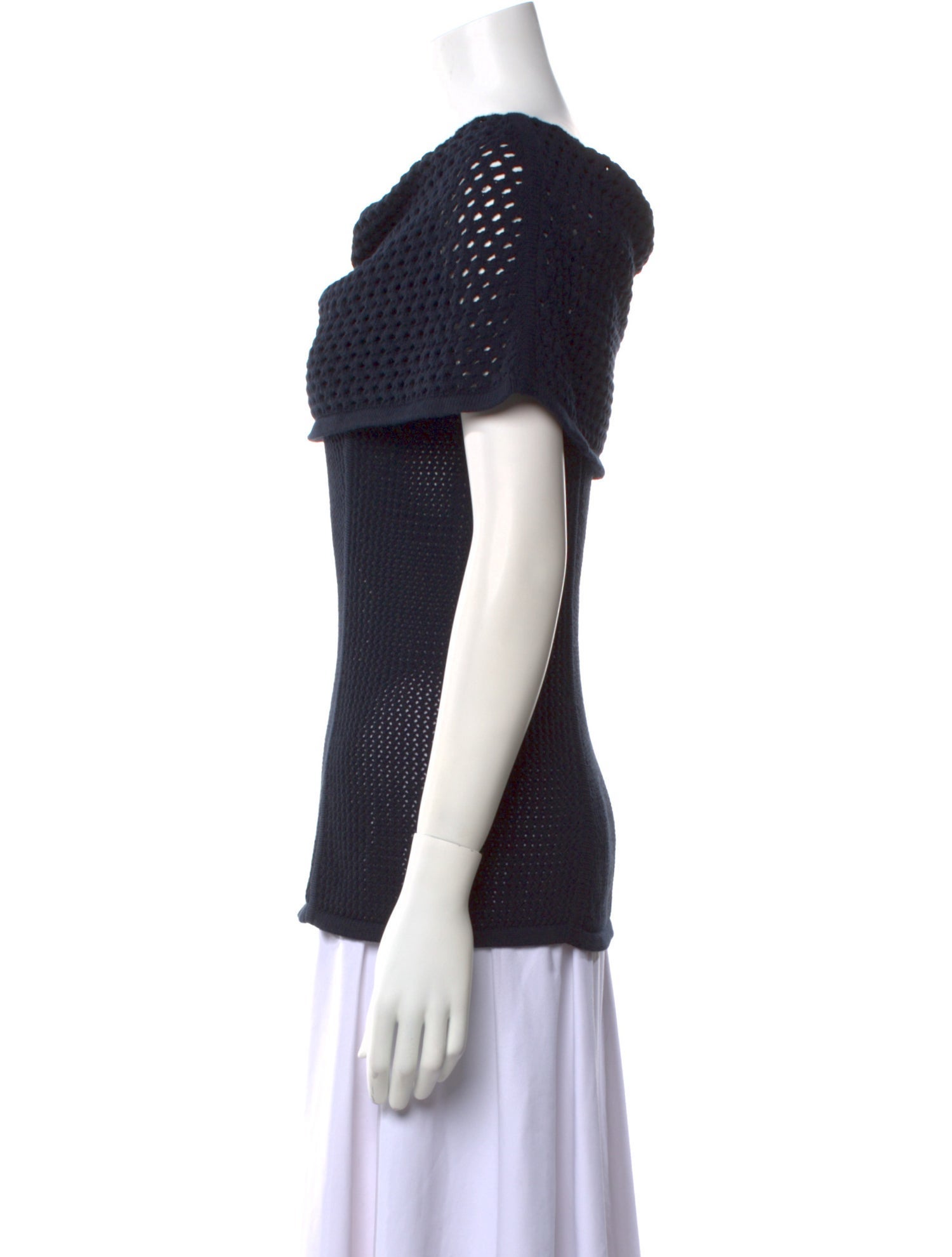 Safiyaa Bateau Neckline Short Sleeve Top w/ Tags