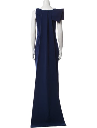 Safiyaa Bateau Neckline Long Dress