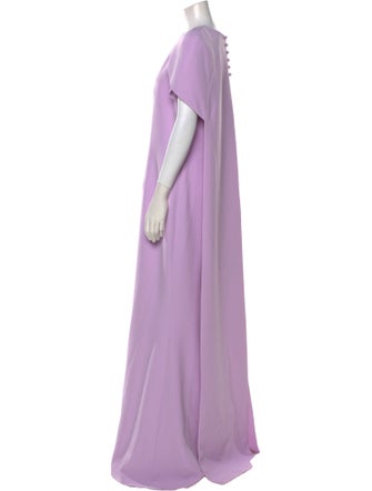 Safiyaa Bateau Neckline Long Dress