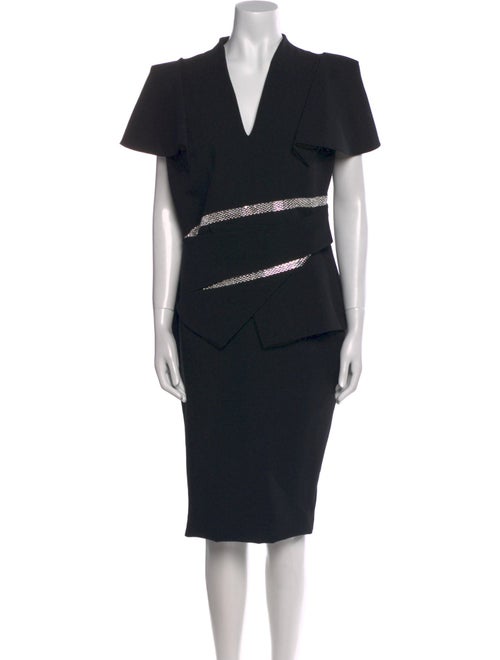 Safiyaa V-Neck Midi Length Dress