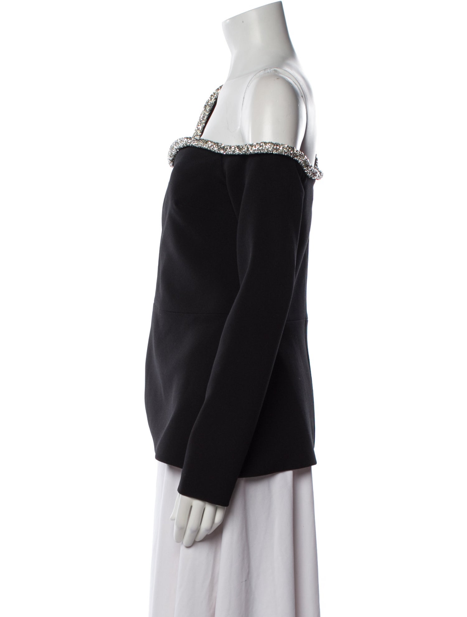 Safiyaa Off-The-Shoulder Long Sleeve Blouse