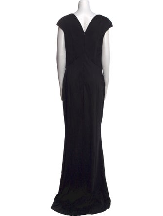 Safiyaa V-Neck Long Dress