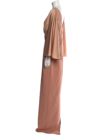 Safiyaa V-Neck Long Dress
