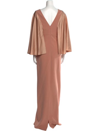 Safiyaa V-Neck Long Dress