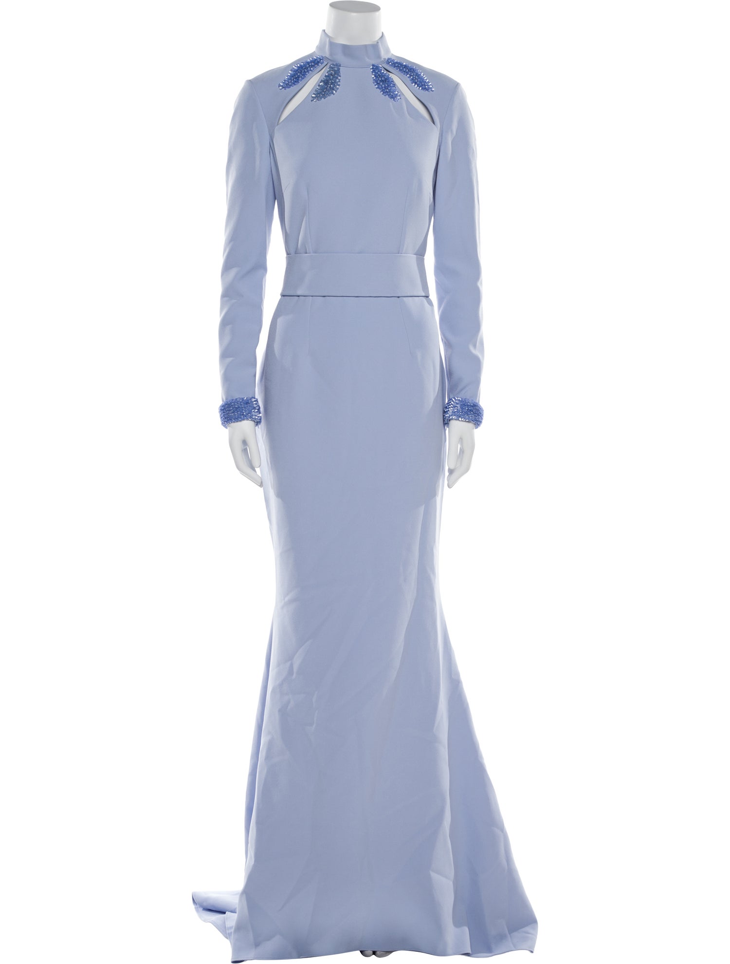 Safiyaa Mock Neck Long Dress