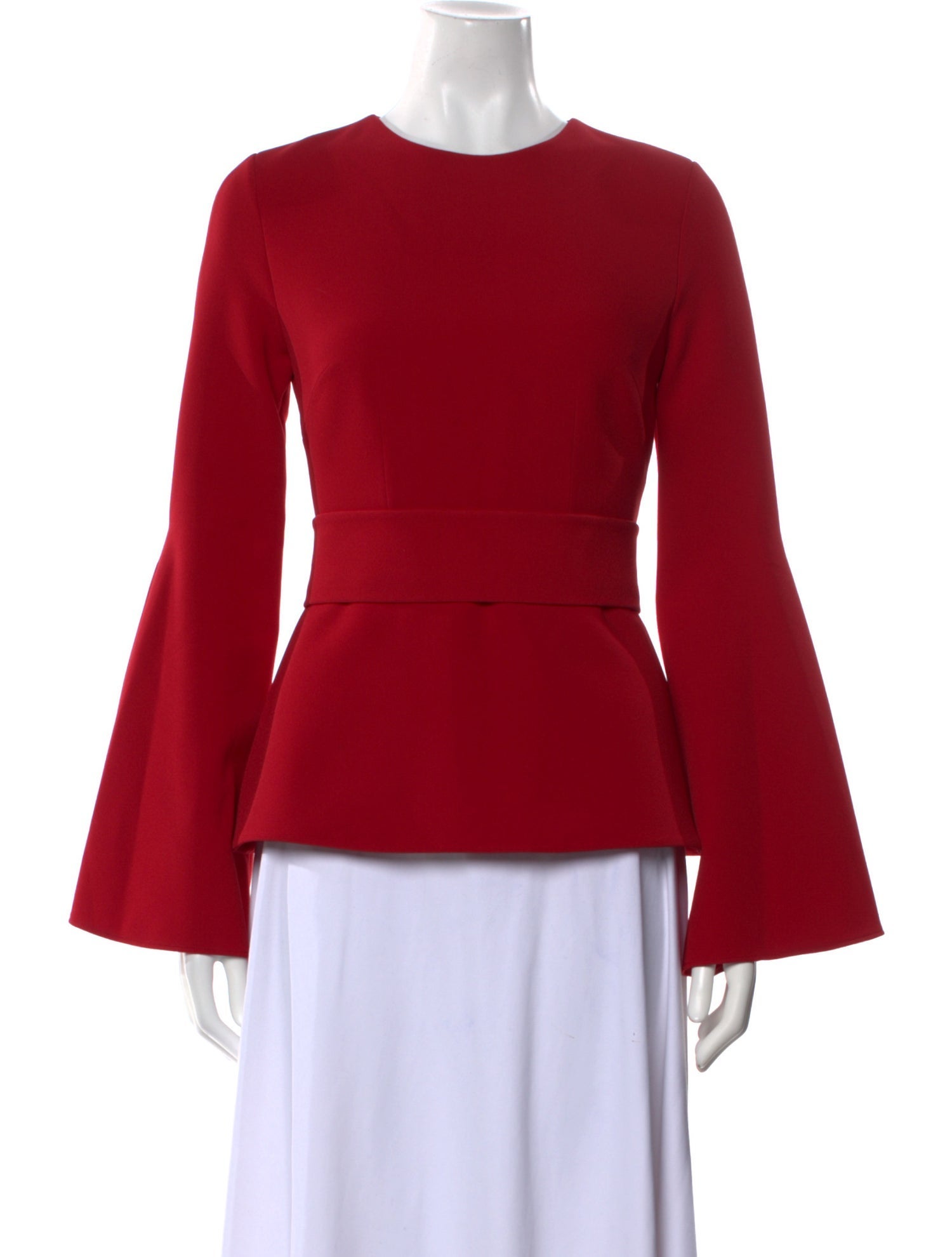 Safiyaa Crew Neck Long Sleeve Blouse