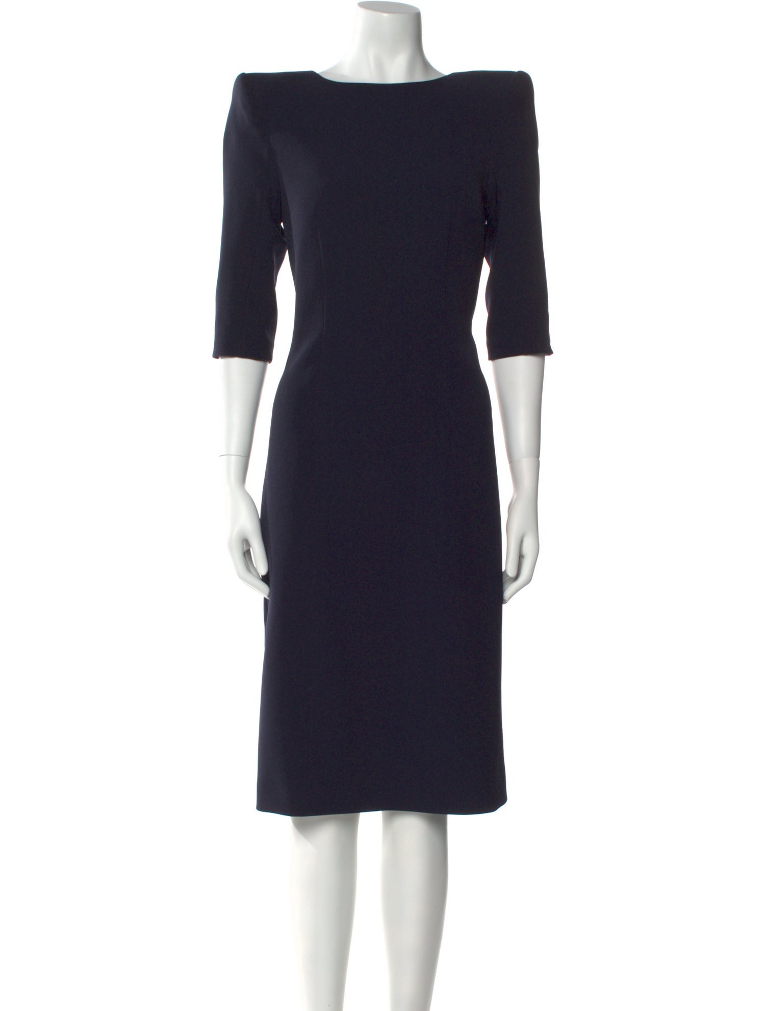 Safiyaa Bateau Neckline Midi Length Dress