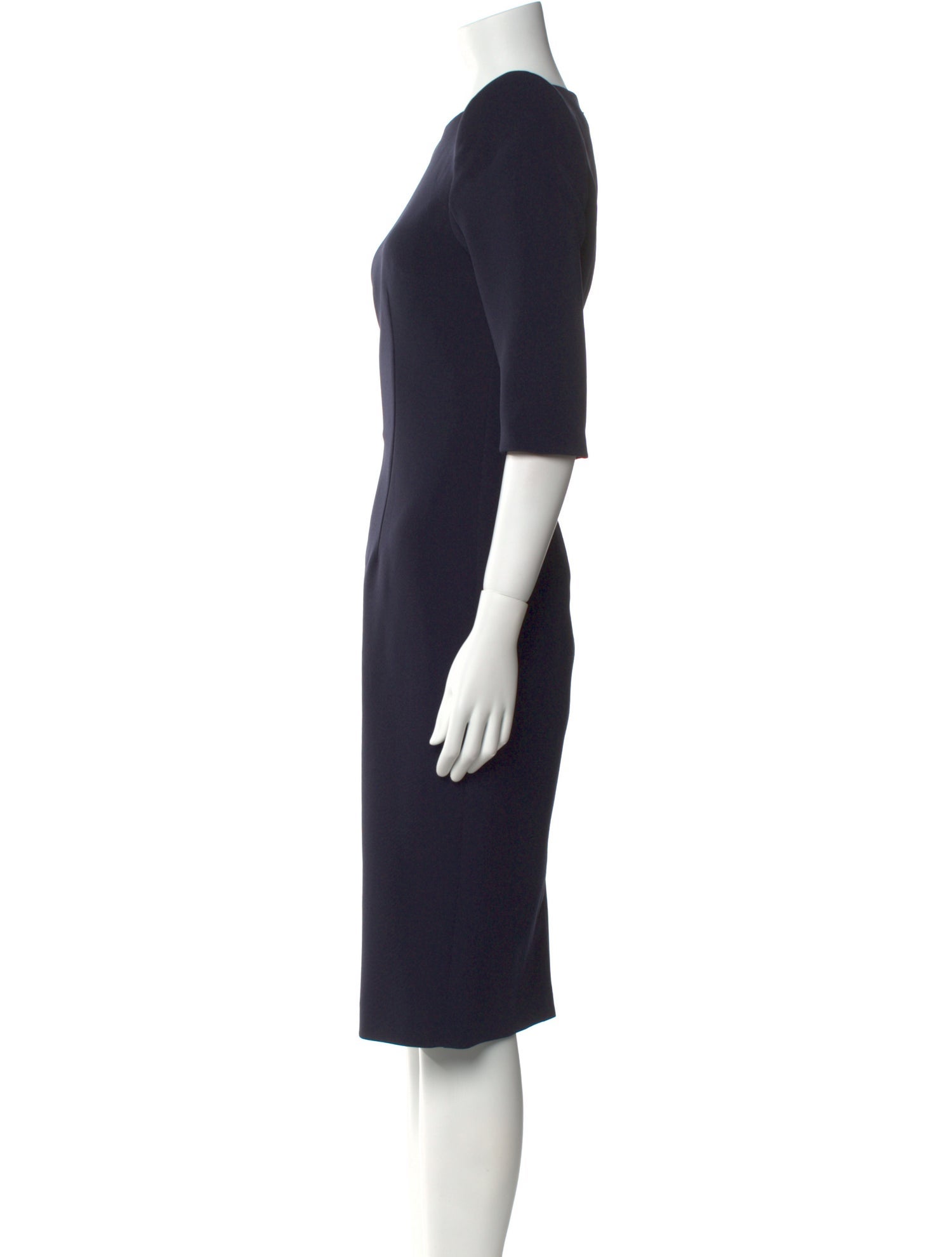 Safiyaa Bateau Neckline Midi Length Dress