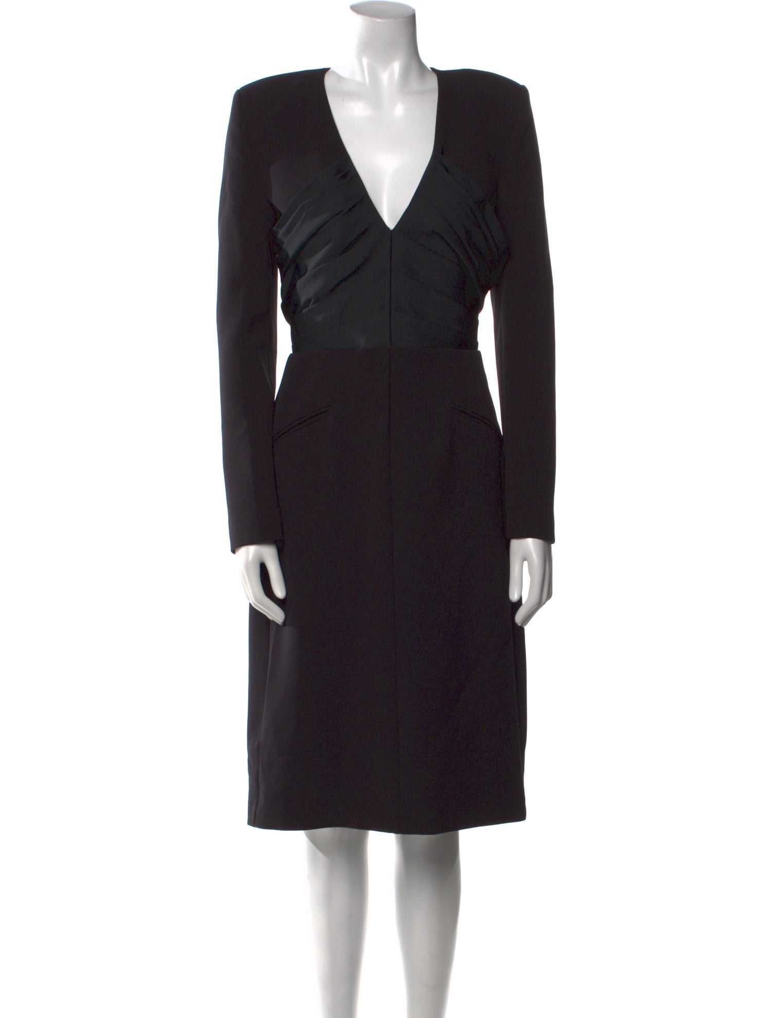 Safiyaa V-Neck Knee-Length Dress w/ Tags