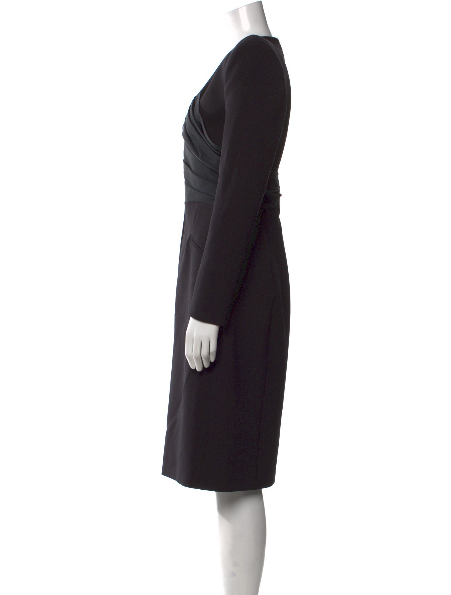 Safiyaa V-Neck Knee-Length Dress w/ Tags