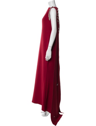 Safiyaa Bateau Neckline Long Dress