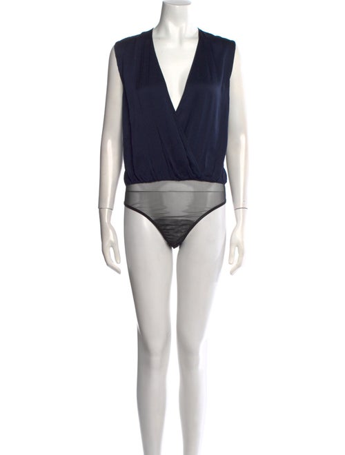 Safiyaa V-Neck Sleeveless Bodysuit